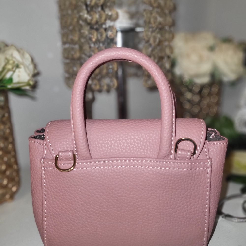 Matt & Nat Pink Textured Mini Bag - Picture 4 of 5